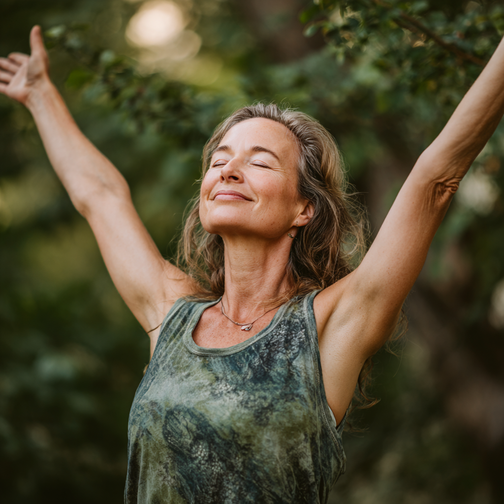 Ukrainian yoga masters and students in peaceful outdoor setting during workshop